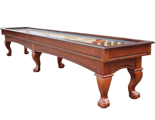 Playcraft Charles River 14'  Pro-Style Shuffleboard Table in Chestnut