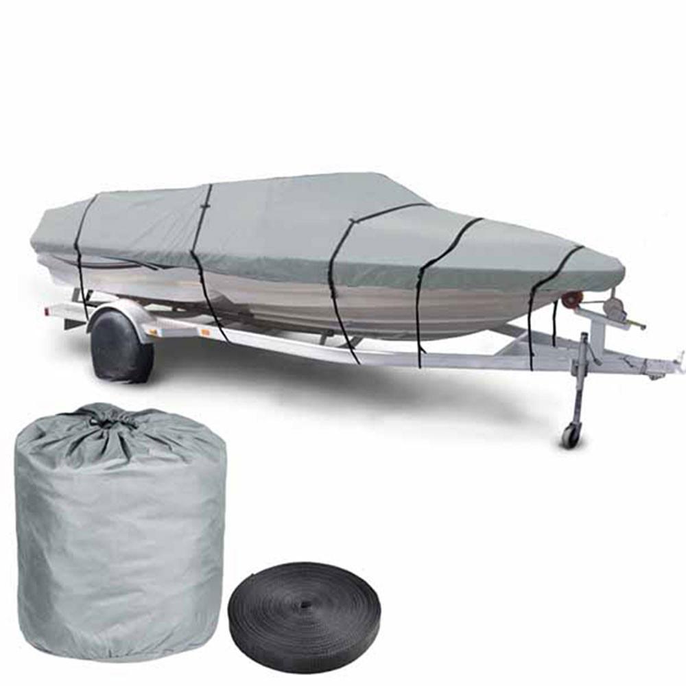 Yescom 20'-22' V-Hull Watercraft Fish Ski Trailerable Boat Cover Gray